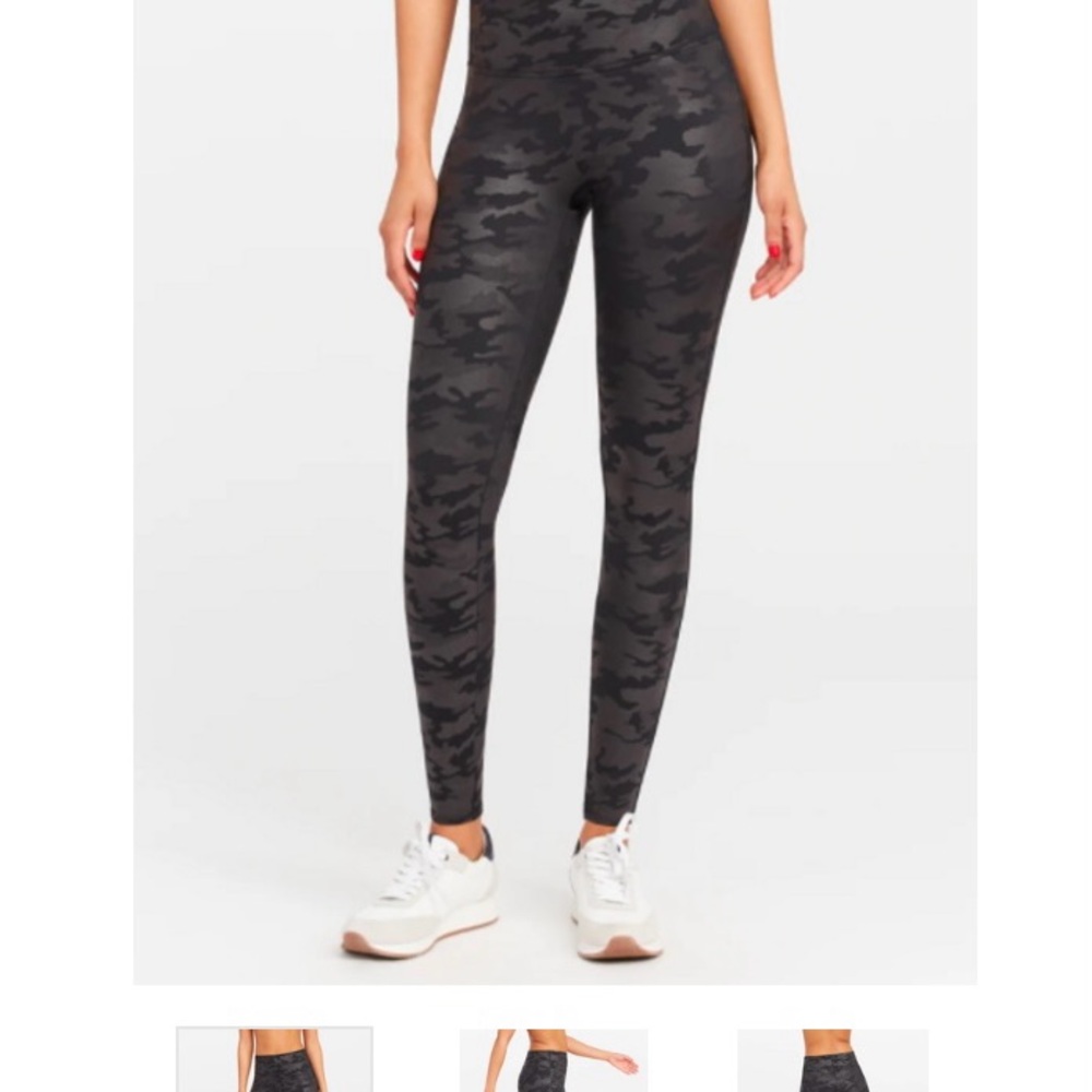 Women's SPANX Camouflage faux leather Leggings